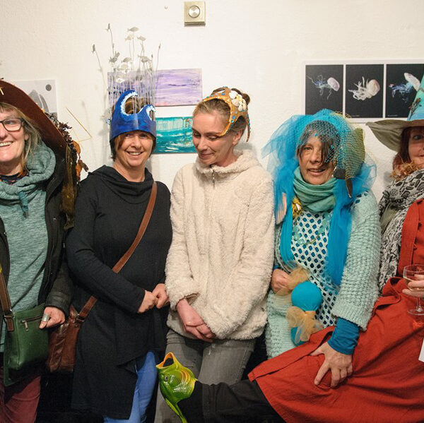 Mad Hatters at the Small Works Exhibition - Conamara Sea Week